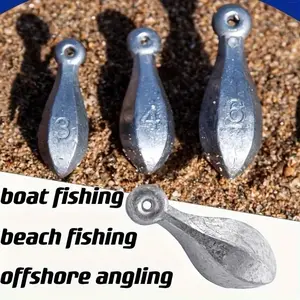 Tackle Weights - 1oz,2oz,3oz,4oz,5oz,6oz,8oz,10oz,12oz,16oz,Saltwater and Freshwater Fishing Sinkers - Snagless Sinker Rig Fishing Weights for Bass Fishing Lures or Other Fish