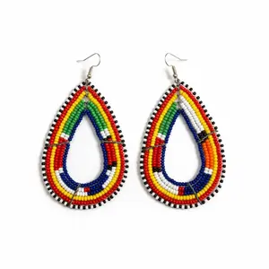 Maasai Beaded Hoop Earrings