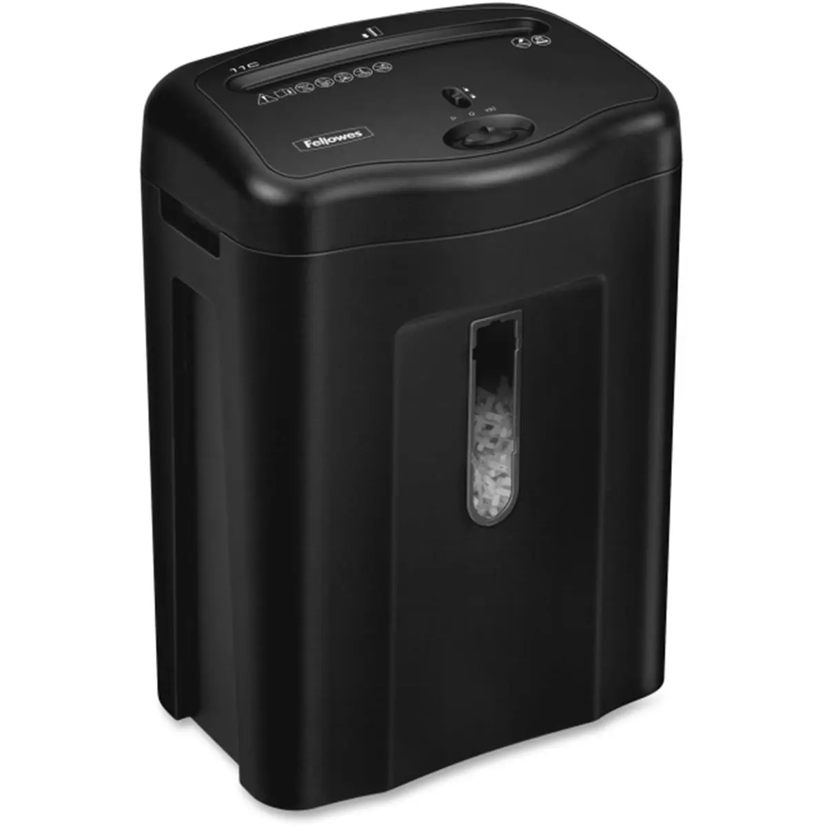 Learning Resources FEL4350001 Micro Cut Paper Shredder - Black, Home & Small Offices Use, 11 Sheets per Pass, 5-Minute Runtime, 30-Minute Cooldown, Patented Safety Lock, Quiet Operation, Shreds Credit Cards & Staples