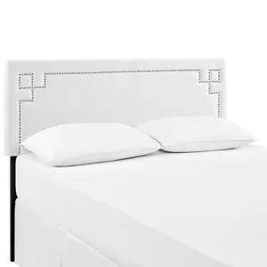 Modway Josie Queen Upholstered Vinyl Headboard in White