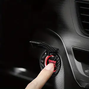 Car Engine Start Stop Switch Button Cover, Decorative Auto Accessories, Push Button Sticky Cover, Car Interior Accessories