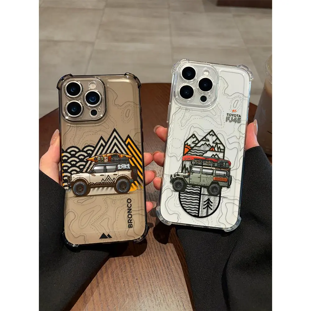 Bronco  Phone Case for use with iphone 17 air 16 pro max 15 plus 14 pro 13promax Off-Road RetroRevival phone cases for iphone12/11 XS /XSMAX cool phone case for Mens