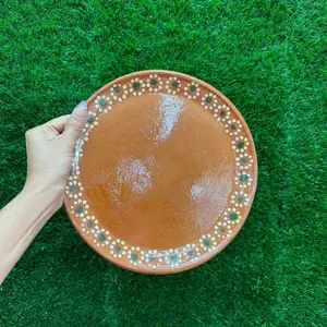 Round Clay Plate 9.5in Sets.
