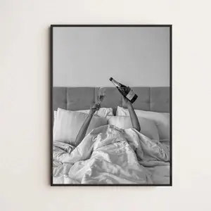 Minimalist Waterproof Wood Canvas Print - 1 Count Modern Artistic Wall Art for Home Living Room, Kitchen Interior Decoration