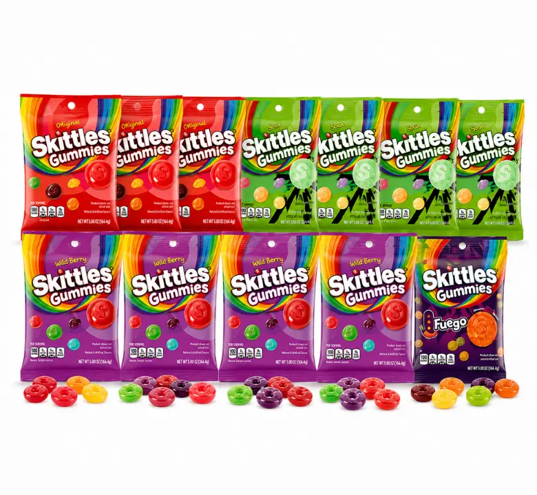Skittles Fruity Gummies Candy Multipack, 12-Count
