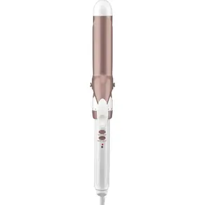 Double Ceramic 1 1/4-Inch Curling Iron, 1 ¼ inch barrel produces loose curls – for use on medium hair