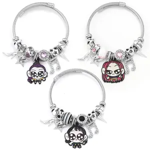 Korean Pop Merch Bracelet KDH Charm Bracelets with Beads and Adjustable Chain for Stuff Cosplay Costume Outfit, Chirstmas Jewelry Gift for Girls, Fans