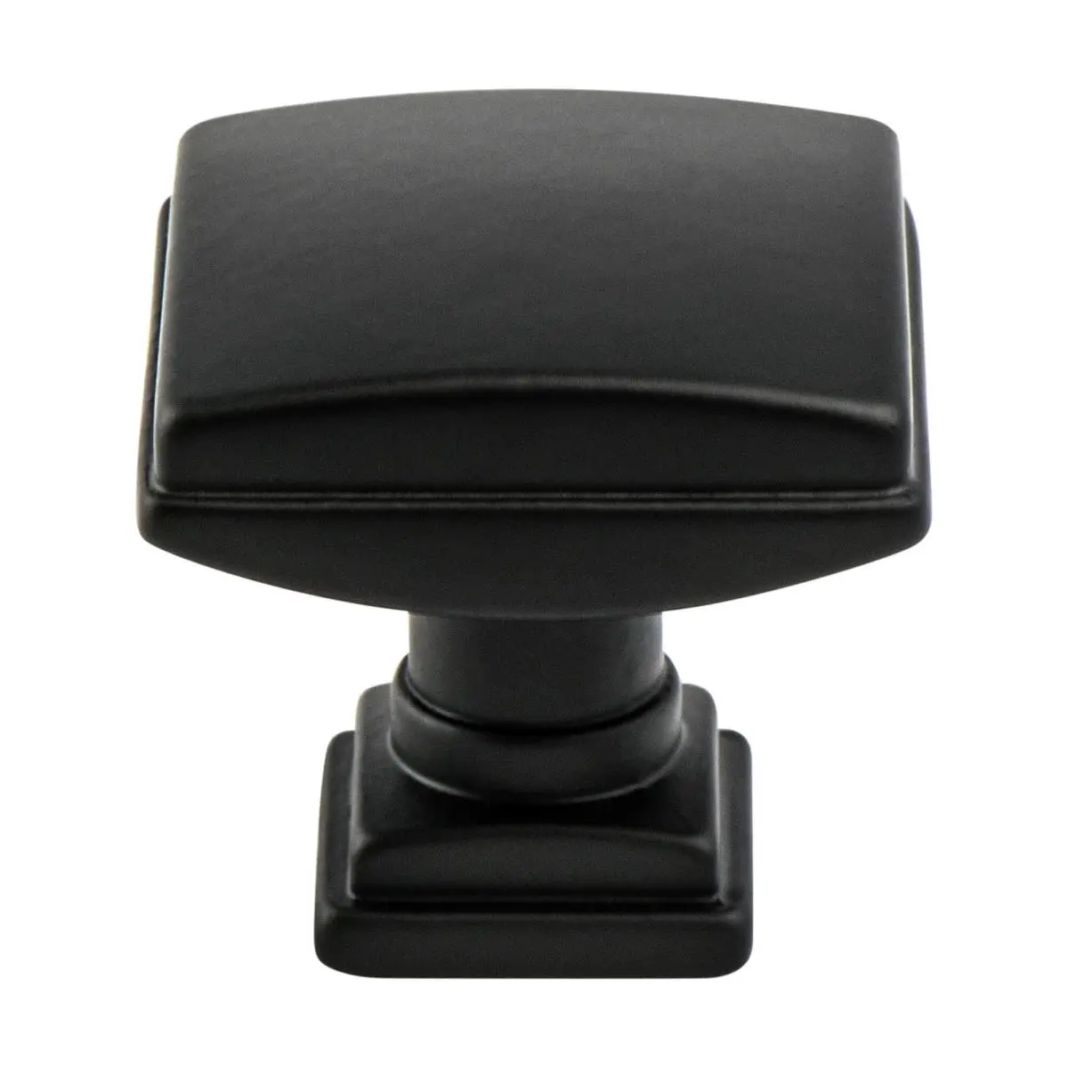 212 MAIN Classic Traditional Door Knob, 1.25 in. Dia., Matte Black Finish, Tailored Look, with Included Mounting Screw