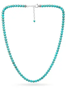 RTZN Turquoise Beaded Necklace For Men
