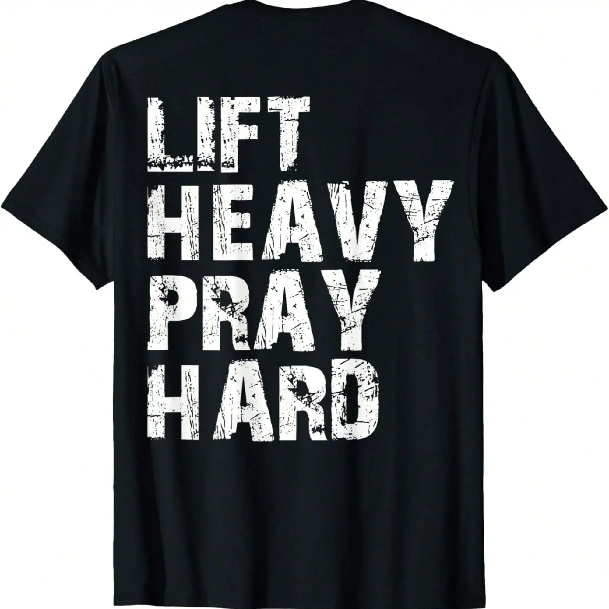 Lift Heavy Pray Hard, Gym Christian Gift For Christian T-Shirt px01
