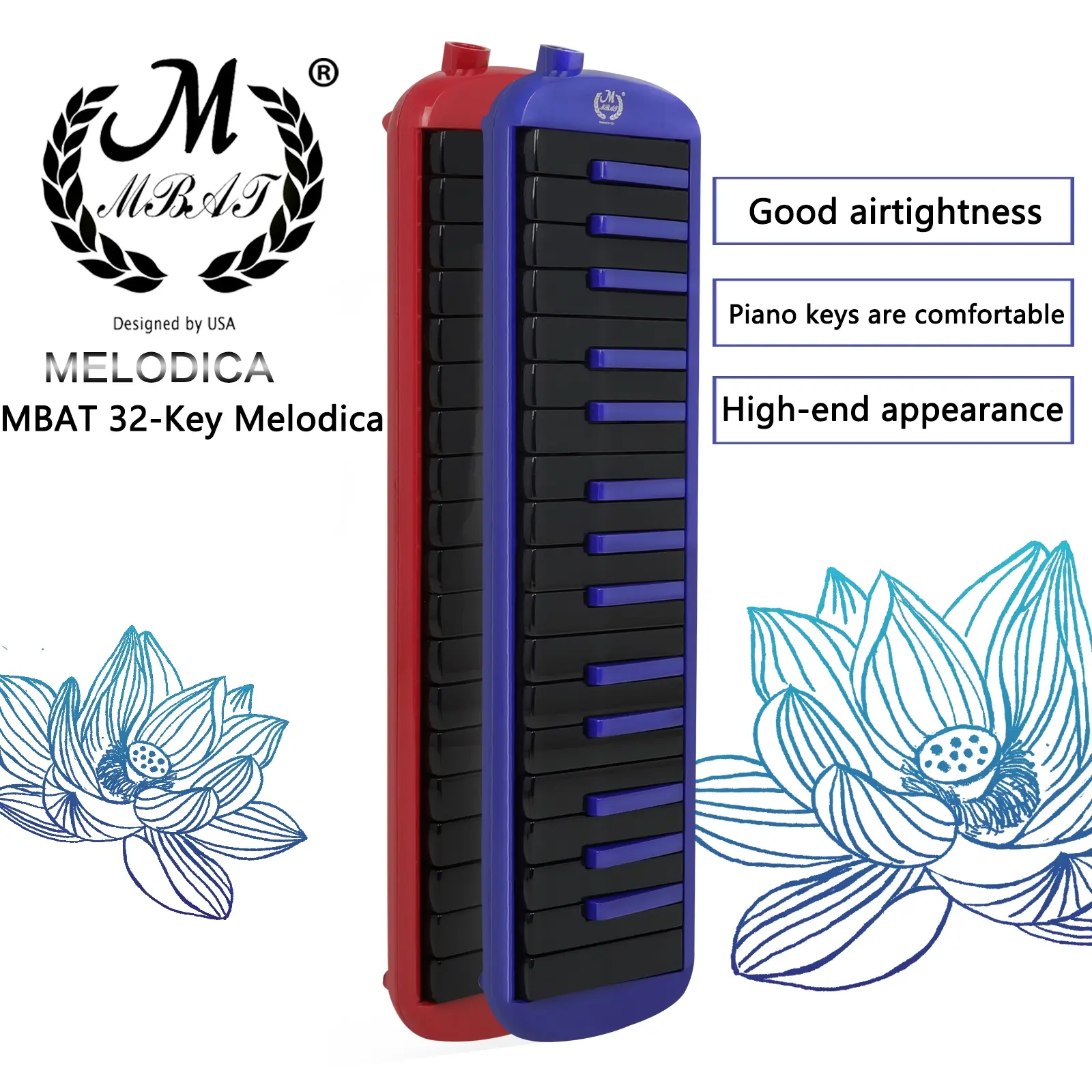 Meibaitian High-End 32-Key Performance Harmonica Eva Case, Premium Musical Instrument Accessory, Durable Storage Solution