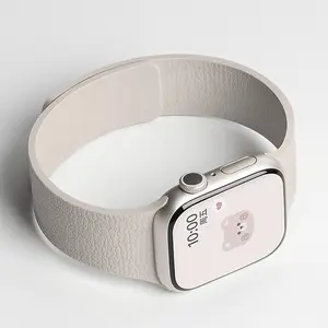 Adjustable Magnetic Silicone Band Compatible with Apple Watch Band 38mm 40mm 41mm 42mm 44mm 45mm 46mm 49mm Women Men, Soft Waterproof Sport Strap for iWatch Series 11 10 9 8 7 6 5 4 3 2 1 SE Ultra