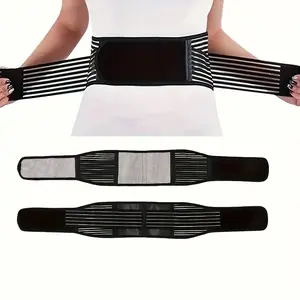 Breathable Adjustable Back Support Belt – Compression Lumbar Brace for Men & Women, Anti-Slip Lower Back Support with Waist Pad, Pain Relief for Gym, Work & Daily Use, Adjustable Posture