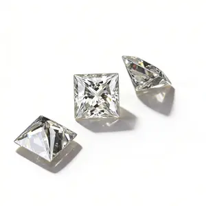 Sanmu White Moissanite princess cut Loose Diamond 0.2-20 Carats D Color VVS1 Clarity princess cut Brilliant Cut GRA Certified for Jewelry Making
