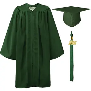 Matte Kindergarten Graduation Gown Cap Set with 2026 Tassel