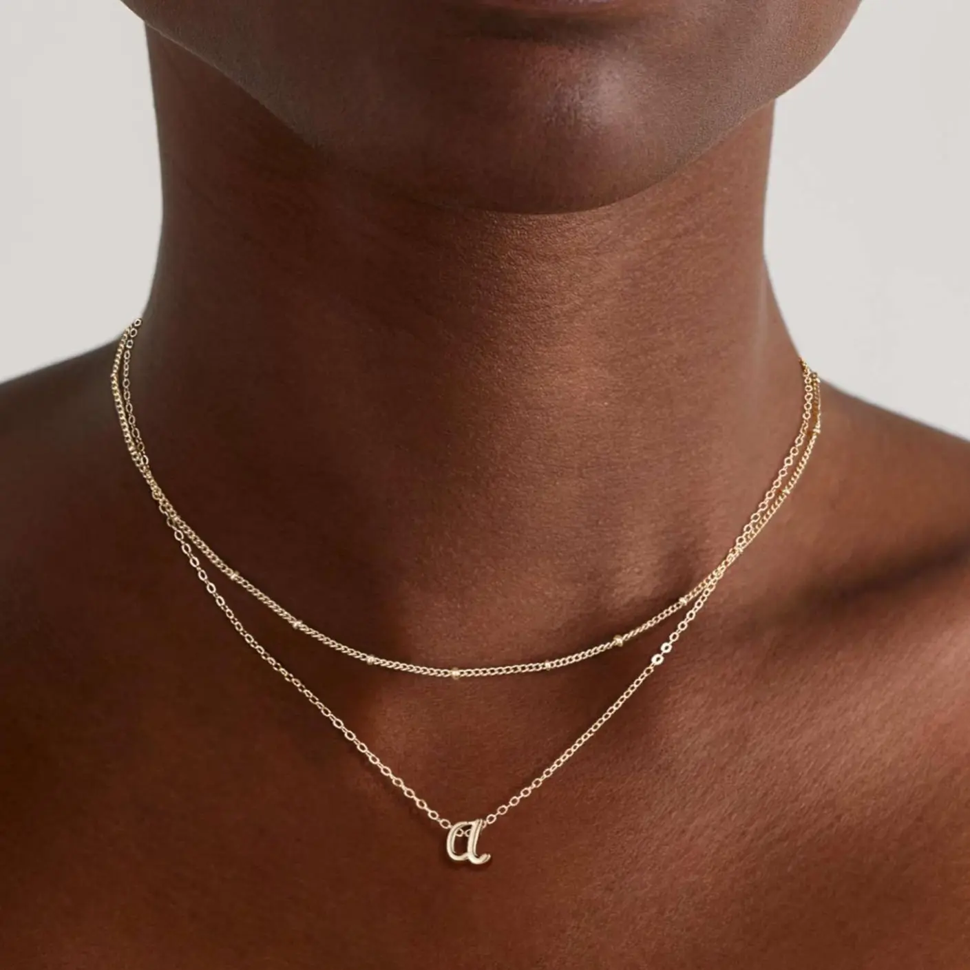 Pancert 2pcs Layered Initial Necklaces for Women Dainty 14K Golden Adjustable A-Z Letter Pendant Personalized Jewelry Anniversary Gifts for Her Statement Necklace Statementnecklace, Chains Necklace, Gold Jewelry