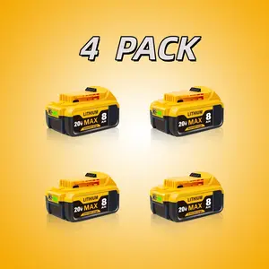 DeWalt 8000mAh Lithium-lon battery 20V Max Battery Compatible with DCB200 Compatible with Dewalt 20V Cordless Power Tools and Chargers