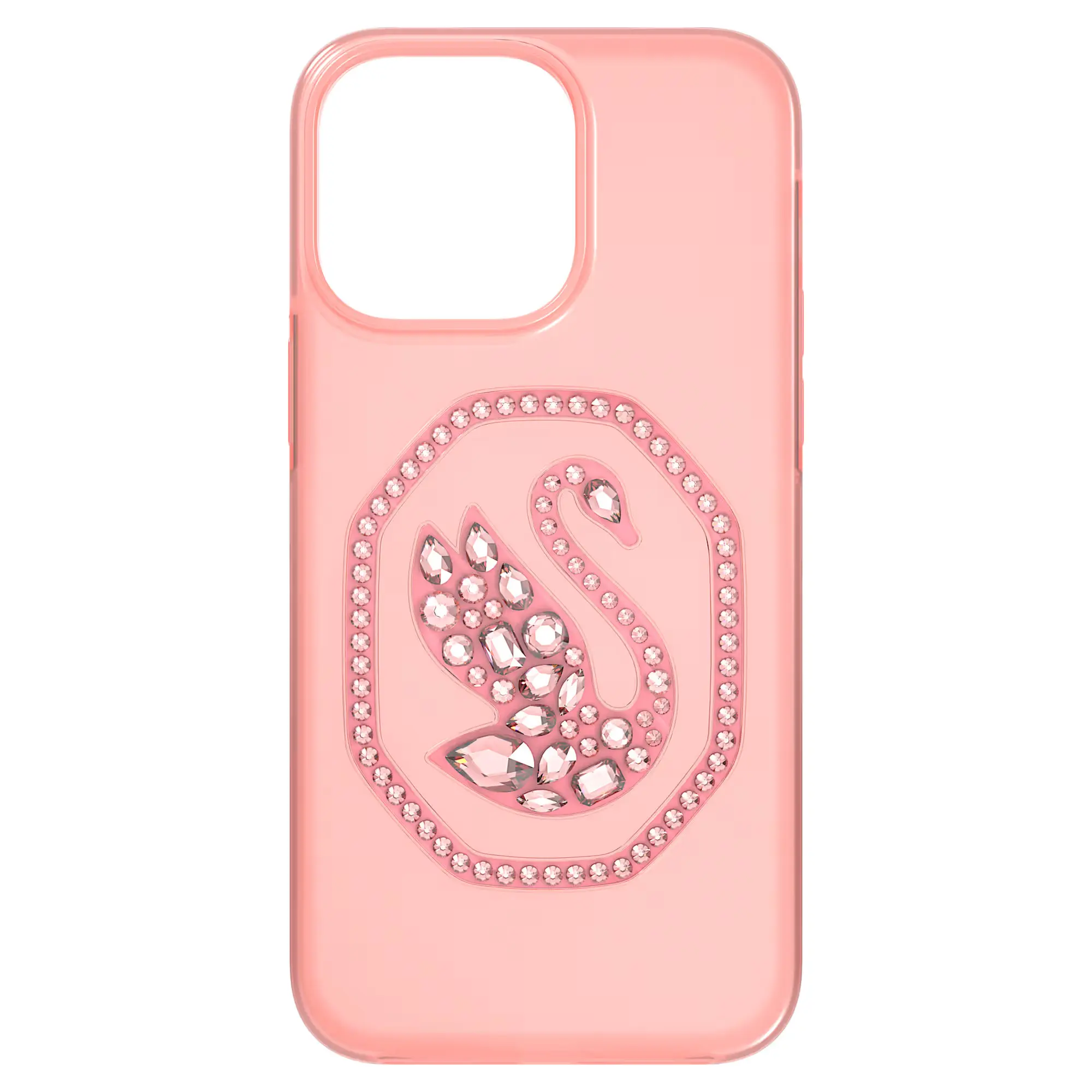 Swarovski Signum Swan Crystal Phone Case for iPhone 14 Pro Max, Glamorous Protective Cover in Pale Pink, Accessories, Casing, Cellphone, Gifting Idea, Joyful Glamour