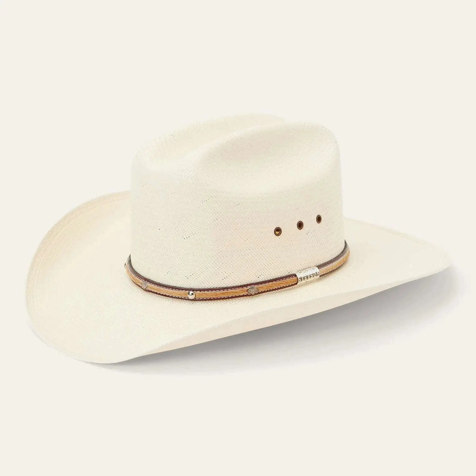 STETSON ANGUS 81 NATURAL 10X STRAW HAT