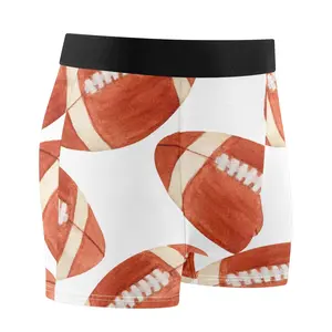 Men's Underwear Boxer Briefs Watercolor American Football Underwear