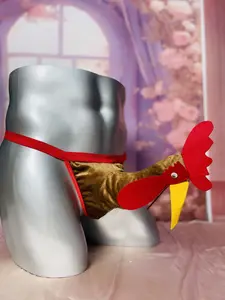 TUOLIDI  men briefs Soft Men Thong Comfy Breathable Fashion Casual Mankini Underwear with Cock Elephant Reindeer Design Perfect for Christmas & Halloween Gifts - Fabric Menswear