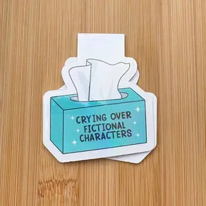 Crying Over Fictional Characters Magnetic Bookmarks