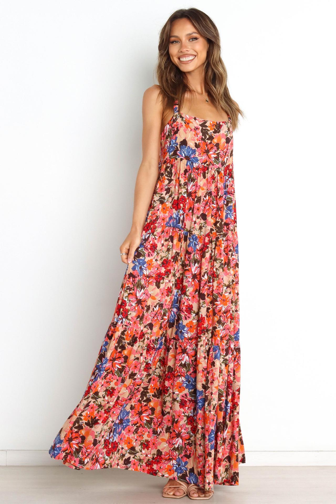New Boho Beach Resort Sexy Sling Dress