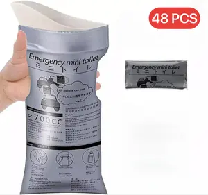 48 PCS Disposable Emergency Urinal Bag, Portable CampingPee Bags, Travel Pee Bags, Traffic Jam Emergency Portable Urine Bag, Vomit Bags, for Men Women Kids Children Patient