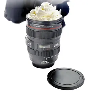 1pc Camera Lens Stainless Steel Coffee Tumbler, Photography Mug, Ideal Gift for Photographers, Home Supply