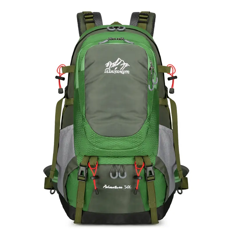 Mountain Backpack 50L Hiking Shoulder Bag for Men Outdoor Sports Large Capacity with Steel Support Rain Cover Travel Bag Hiking Camping Backpack