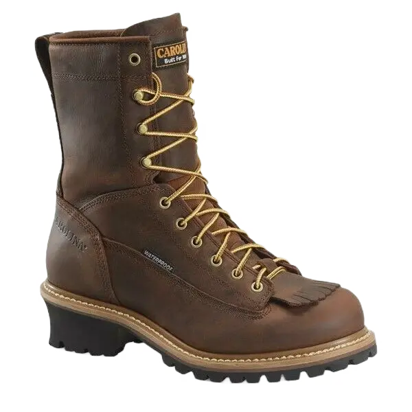 Carolina® Men's Spruce Logger 8" Waterproof Steel Toe Work Boots CA8824