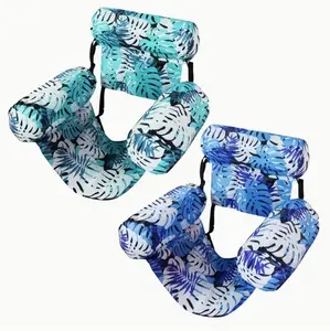 Water Hammock Inflatable Floating Pool Floating Lounge Chair Inflatable Pool Float Party Summer Water Fun Floating Chair for Beaches and Lakes