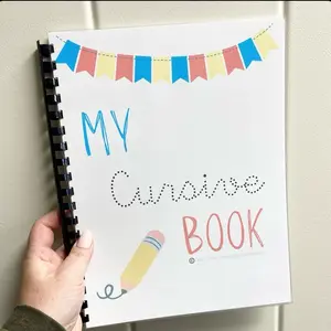 Cursive handwriting activity book.