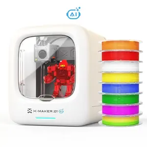 AOSEED X-MAKER JOY AI 3D Printer for Beginners and Families, Wi-Fi App Control, AI Design Features, Plug-and-Play Design， 3D Printer with 8 PLA Filament Set outdoorfun