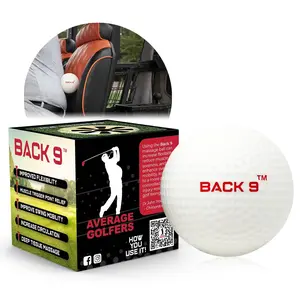 Back 9 Golfers Massage Ball - for Myofascial Release, Trigger Point Therapy, Muscle Knots, and Yoga Therapy. Golf Accessory - Gift Training Aid.