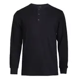 Men's Cotton Waffle-Knit Thermal Henley Shirt Long Sleeve S-3XL Breathable Fashion Casual Pullover Solid Tops Knitwear Menswear Sweater Spring Comfort