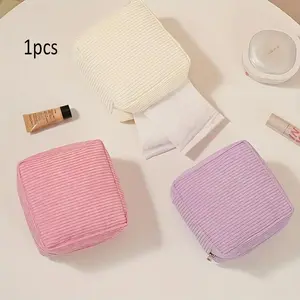New Thickened Sanitary Napkin Storage Bag, Organizational Zipper Storage, Menstrual Cotton Pad Organizer, Small Monthly Necessities Pouch, Essential Hygiene Kit, Travel Organizer Bag, Cosmetic Storage Bag