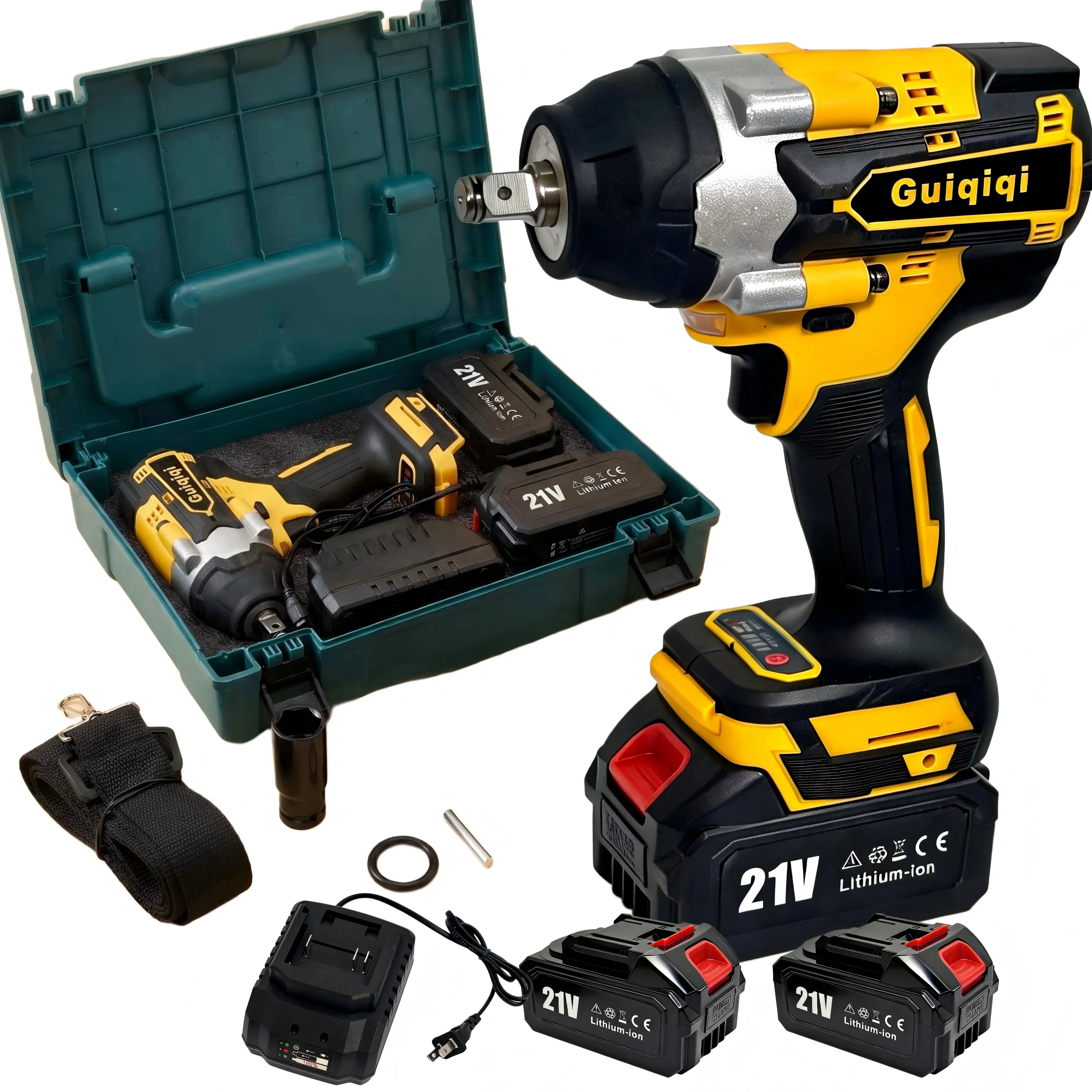 1000N Brushless Impact Wrench, 21V Cordless Impact Driver (Battery Included) — 1/2-Inch High-Torque Impact Tool with 3-Speed ​​Settings and LED Light (Tool Body Only) — Birthday Gift for Men