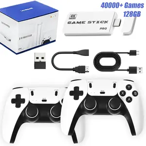 2026 New Video Retro Game Controller Console with 40,000+ Games & 26 Emulators, Wireless 26 Controllers, 128GB TF Card, HDMI Output, Ergonomic Wireless Controllers, Perfect for All Ages, Button Stick