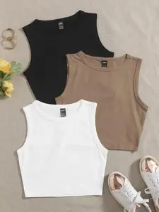 3 PCS Round Neck Tank Top