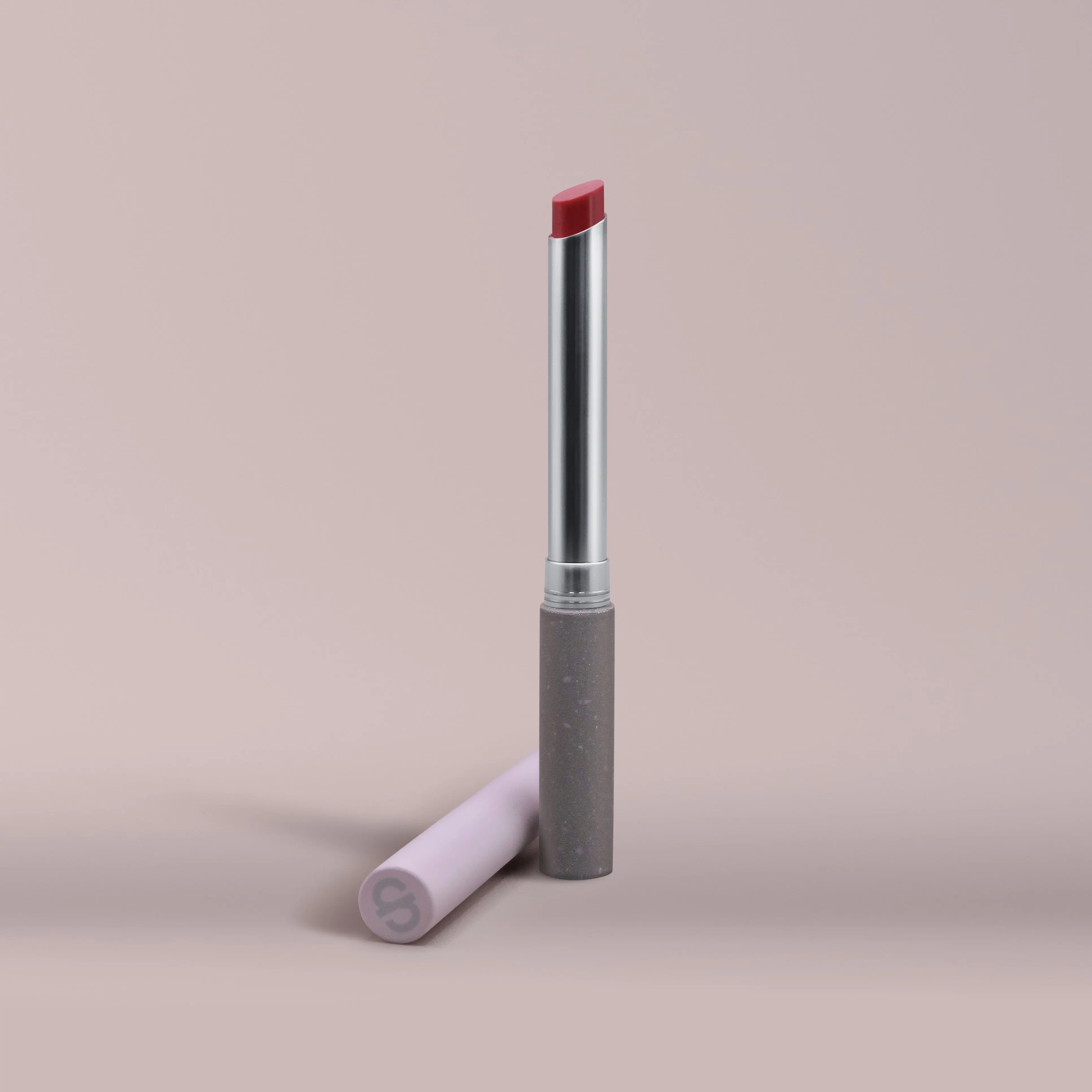 Ultra-slim Refillable Lipstick with Squalane Jojoba Seed Oil Shea Butter Vitamin E Cooling Sensation Lightweight Hydrating Balm for Continuous Moisture and Glossy Finish