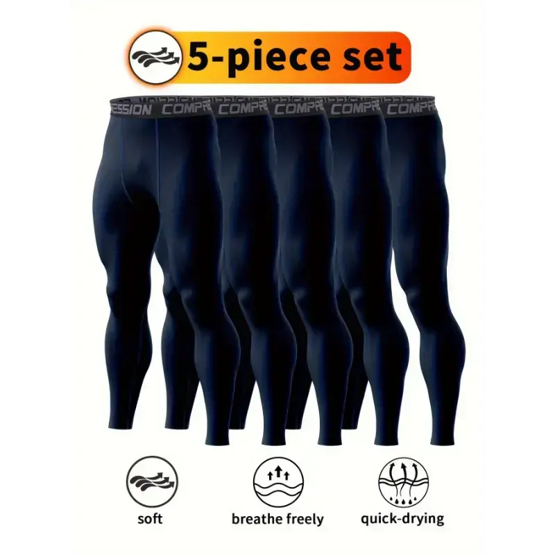 Breathable Quick-Dry Men's High-Performance Compression Leggings - Stretchy Polyester/Elastane Blend, Soft & Durable for Running, Gym, Sports & Training - Red, Workout Leggings Breathable Quick-Dry Men's High-Performance Compression Leggings - Stretchy Polyester/Elastane Blend, Soft & Durable for Running, Gym, Sports & Training - Red, Workout Leggings