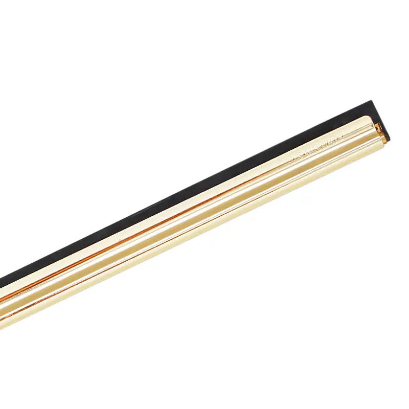 Moerman Brass Squeegee Channel - High-Quality Extra Stiff Brass, Adjustable Tension with End Clips, Easy Maintenance Rubber Blade for Streak-Free Cleaning