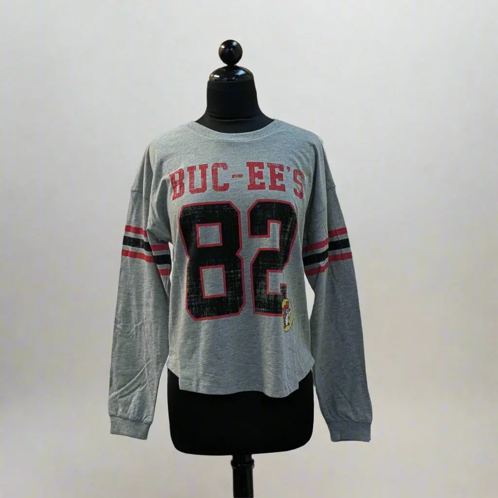 Buc-ee's Long Sleeve Raglan Crop Shirt