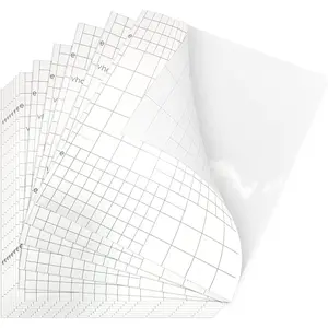 Glossy Clear Self-adhesive Overlay Laminating Sheet Contact Papers, 7 X 8 Inches, Single-sided, for Protect and Preserve Paper Art Craft Document Photo, 3.15 Mil, Pack of 100