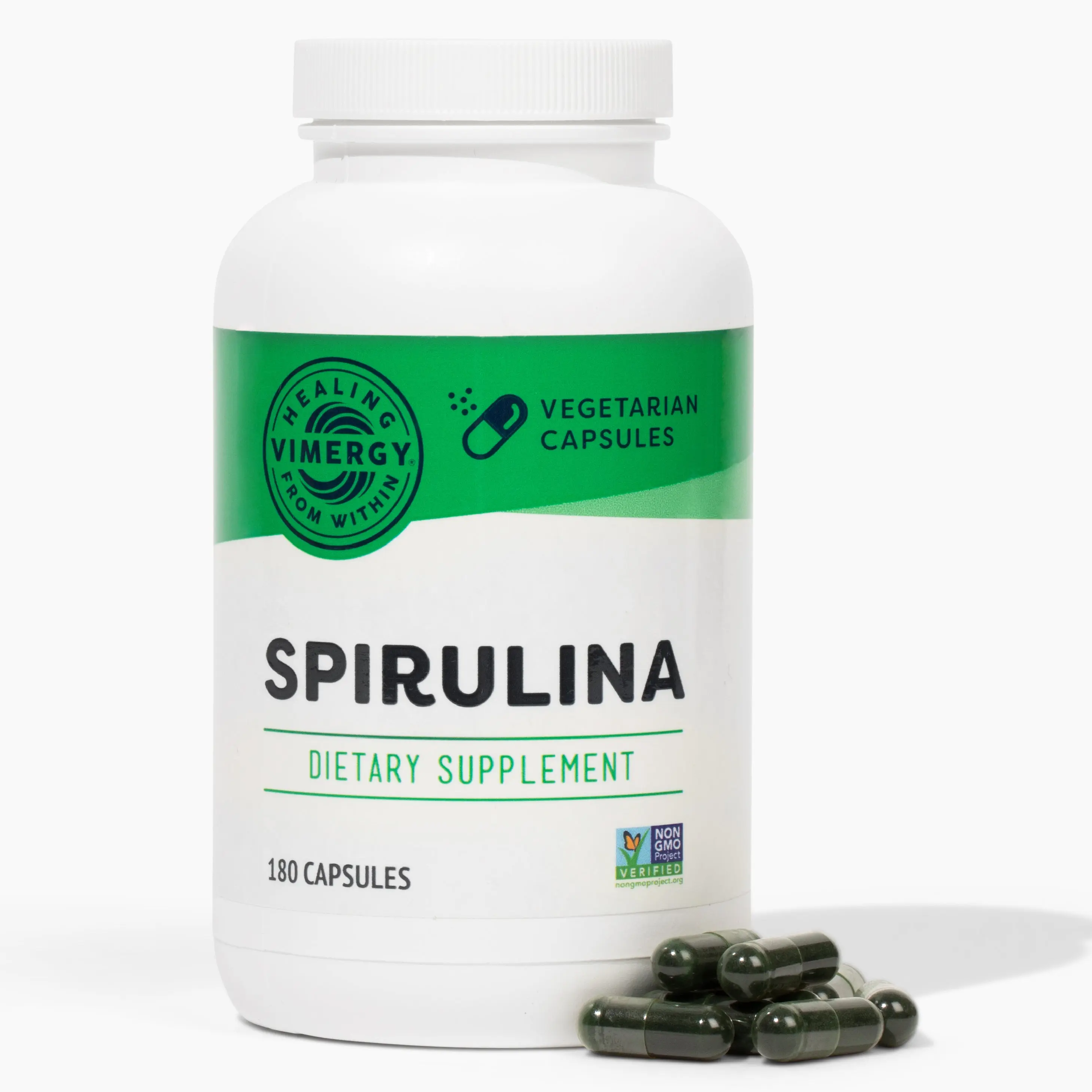 Vimergy USA Grown Spirulina Caps 180 Capsules