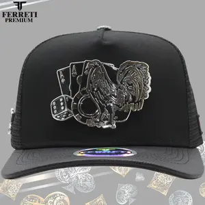 Ferreti Hats PREMIUM FT86M Los 3 Vicios Maya Baseball Cap