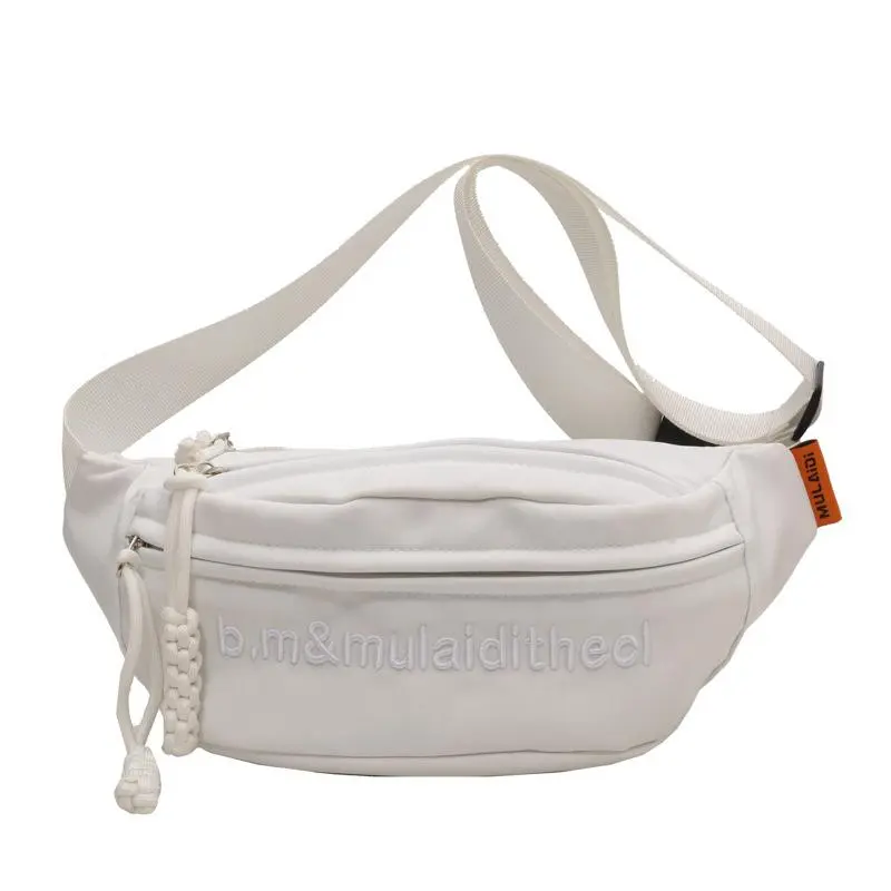 TSONG 6221 Unisex Waterproof Nylon Waist Bag - Lightweight Versatile Bum Bag with Zipper, Woven Strap, Casual Wear Compatible, Ideal for Traveling, Hiking, Nylon Fabric, Waist Pack