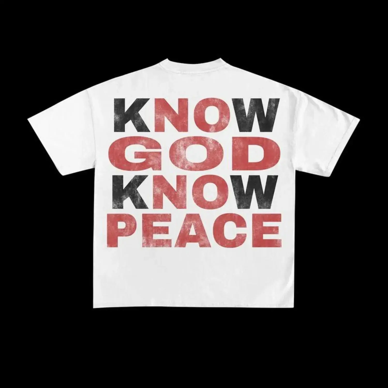 Know God Know Peace No God No Peace Inspirational T-Shirt For Women Faith Based Religious Graphic Tee Casual Cotton Crewneck Top