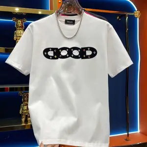 2026 GOOD Short Sleeve Cotton T-Shirt, fashionable, modern, unique, crew neck, letter-and-diamond combination pattern, casual and versatile, unisex